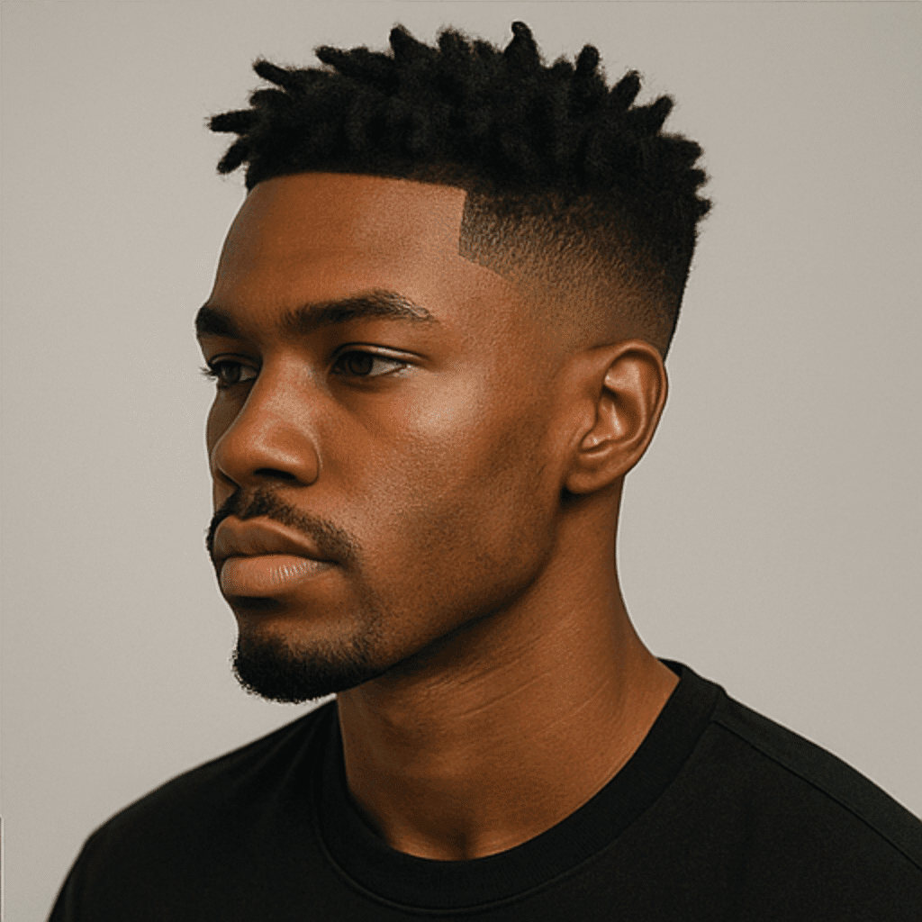Taper Fade with Twist Hairstyle